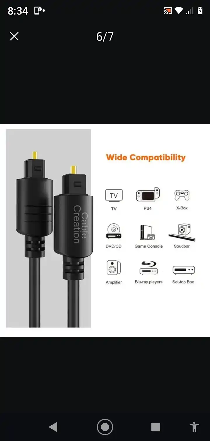 Branded 💯 original CableCreation Digital Optical Audio Cable