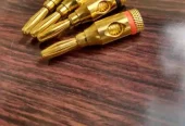 Banana Plugs high quality Gold Plated long term solution speaker and amplifier
