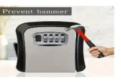 Heavy-Duty Alloy Combination Lock Box with 4-Digit Resettable Code, Weatherproof Key Safe