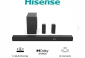 HISENSE AX5100Q 5.1 Wireless Sound Bar|| Dolby Atmos|| DtsX ||580 Watt