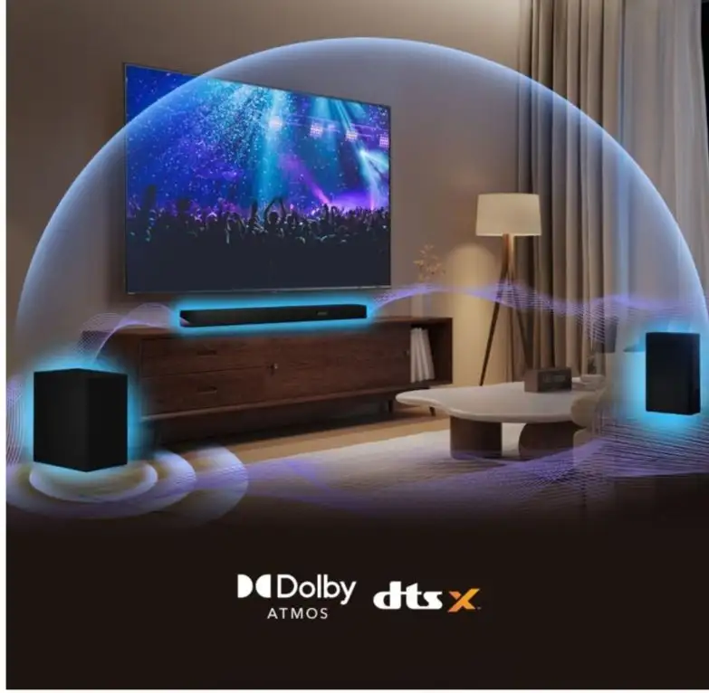 HISENSE AX5100Q 5.1 Wireless Sound Bar|| Dolby Atmos|| DtsX ||580 Watt