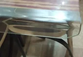 New n stylish 3d glass ki dining table 6seatr