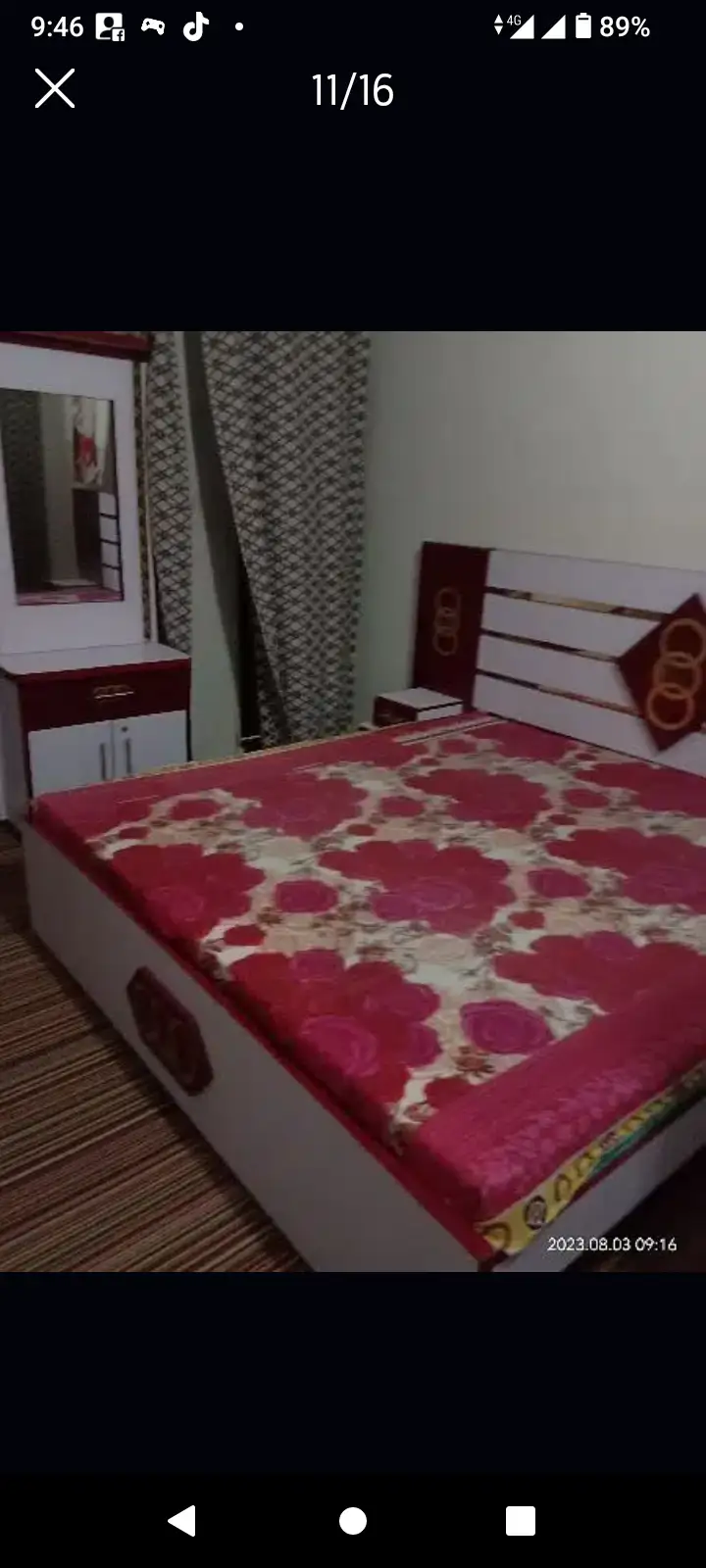 New n stylish bedroom set 4 pec