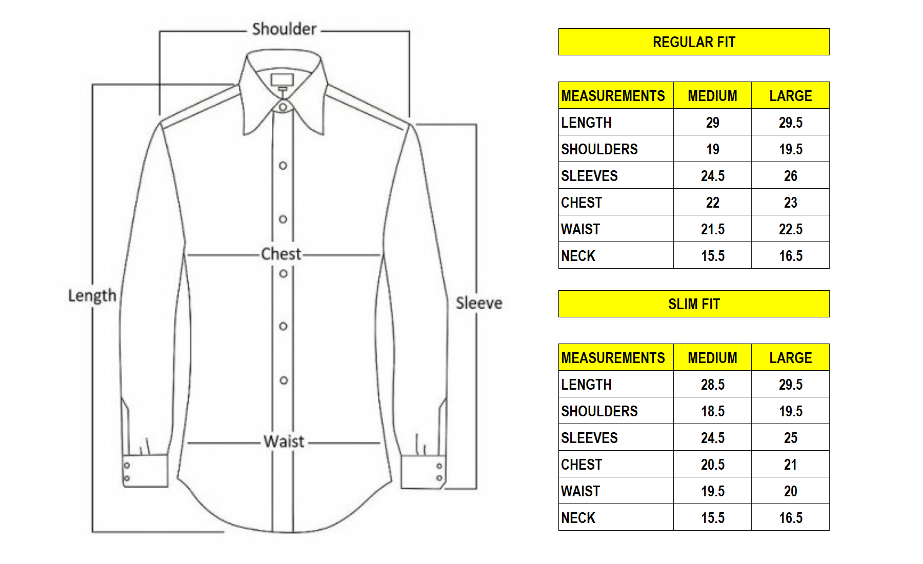 Dress Shirt for Men, Formal Shirt, Office Shirt, Medium & Large Size, Slim & Regular Fit