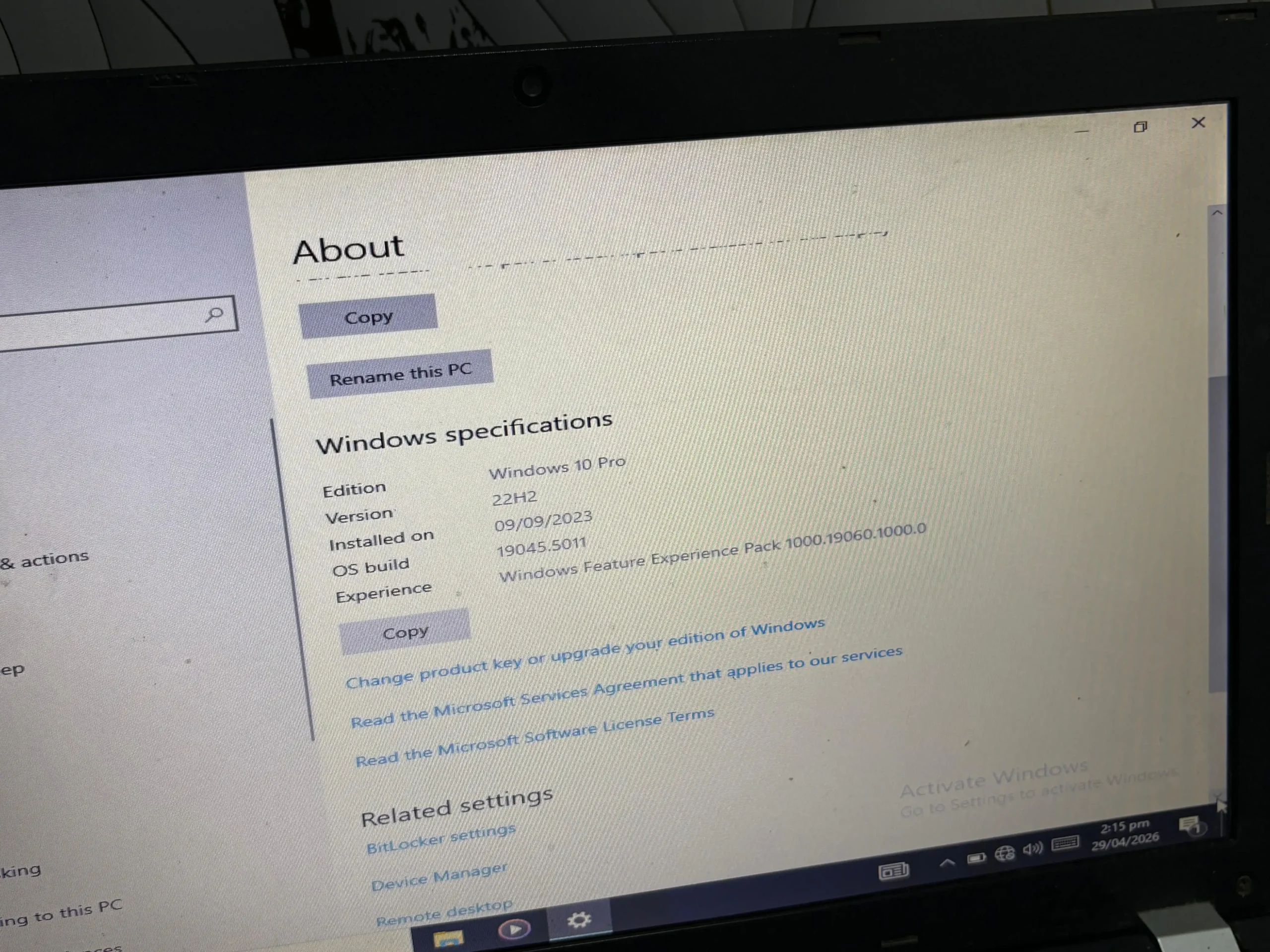 Acer Intel Core i3 Gen 2 4GB RAM 256GB ROM