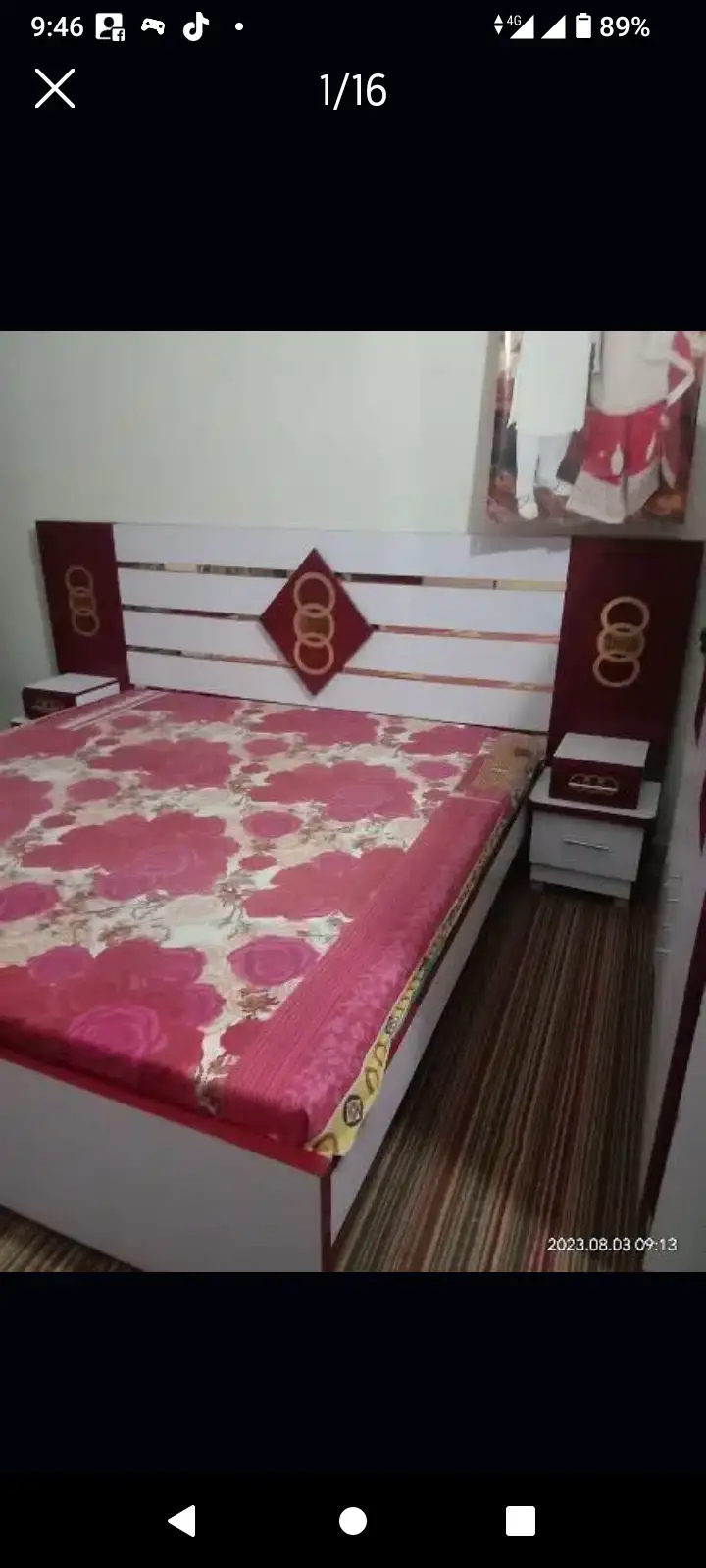 New n stylish bedroom set 4 pec
