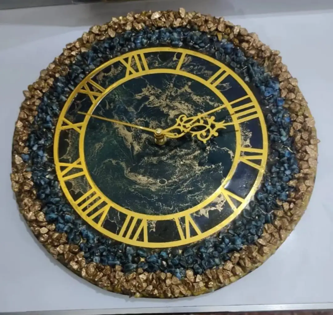 Handmade Wall Clock in resin art🎨