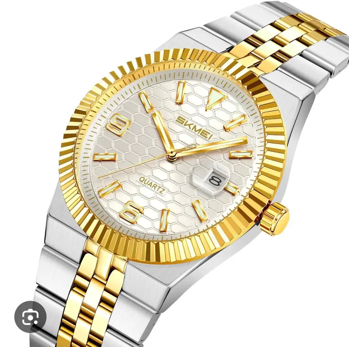SKMEI ORIGINAL GENTS WATCH | MODEL# 2656 | STEEL CHAIN | DATE WORKING | WEIGHT 110 GRAM |