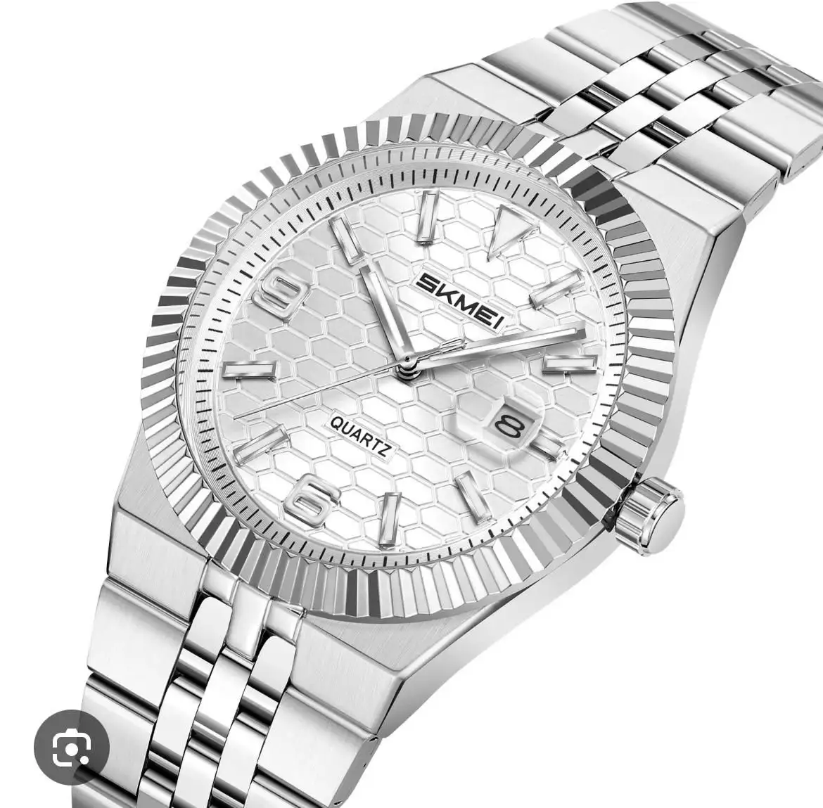SKMEI ORIGINAL GENTS WATCH | MODEL# 2656 | STEEL CHAIN | DATE WORKING | WEIGHT 110 GRAM |
