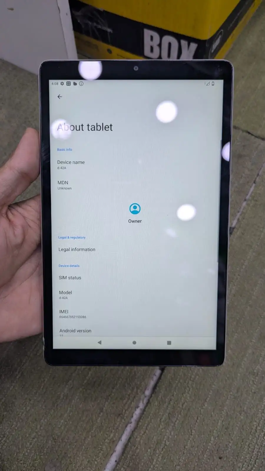 Docomo D Tab (D-42A) 8″ Tablet 4GB RAM 64GB Storage 5000mAh Long Battery