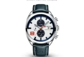 CURREN Original Watch Model 8324 | Chronograph Working | Leather Strap | Water Resistant