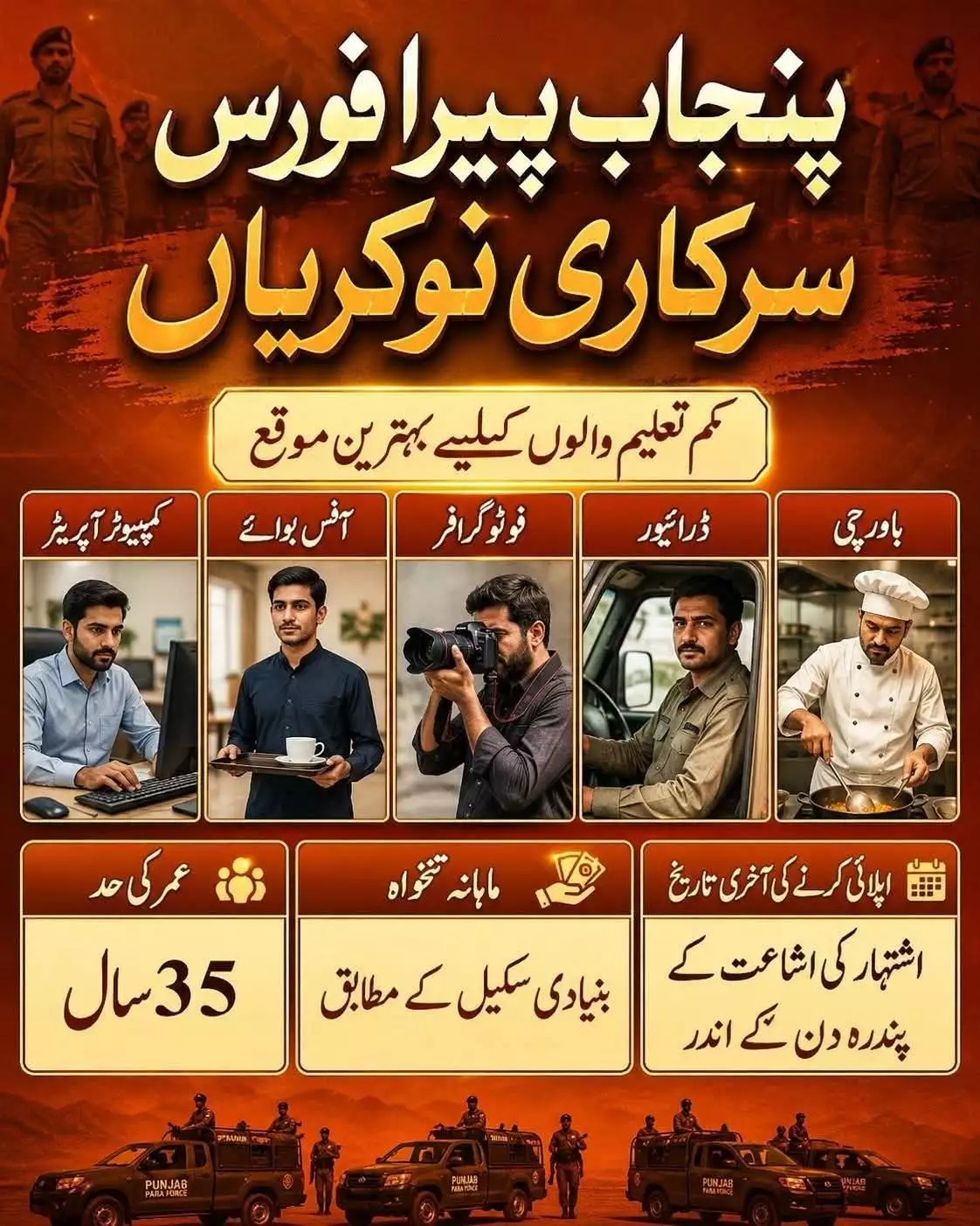 Government job available last date 30 tak ha