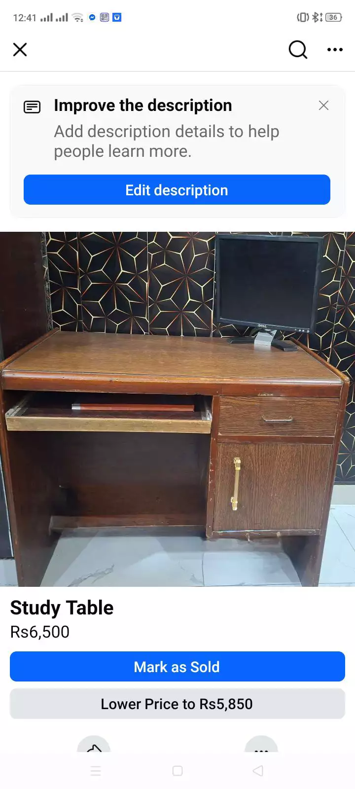 Study cum Computer Table
