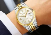 SKMEI ORIGINAL GENTS WATCH | MODEL# 2656 | STEEL CHAIN | DATE WORKING | WEIGHT 110 GRAM |