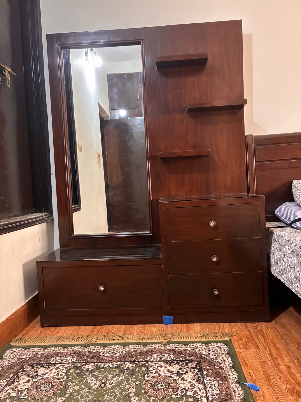 Dressing table/ book case/ media unit wall