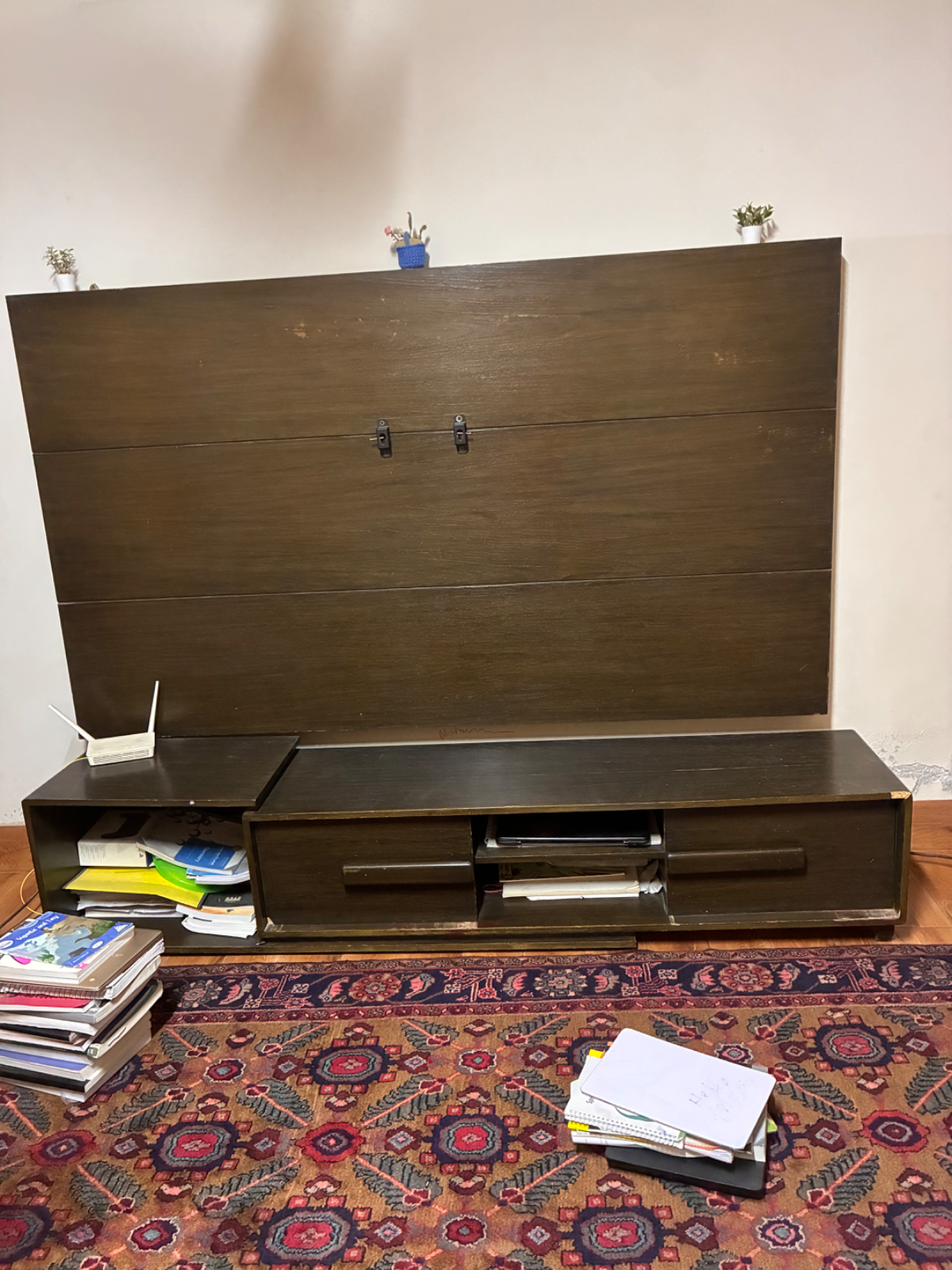 Dressing table/ book case/ media unit wall