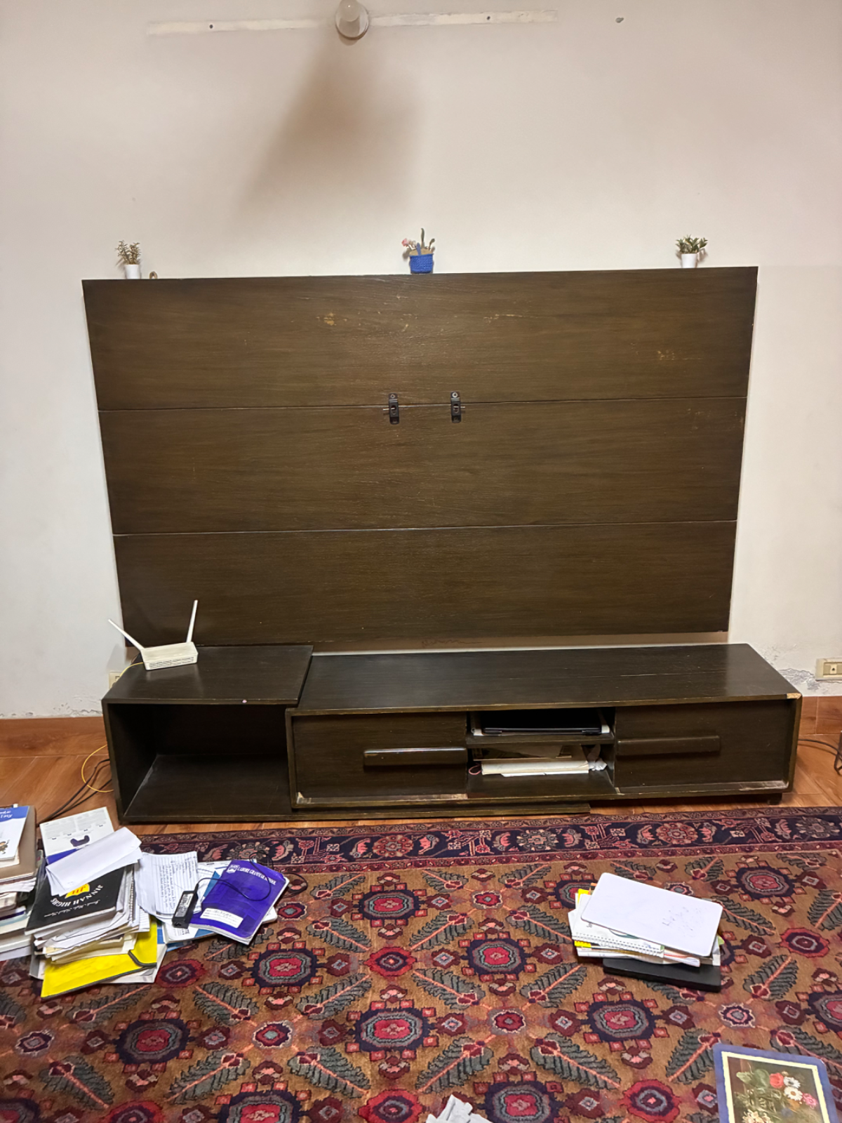 Dressing table/ book case/ media unit wall