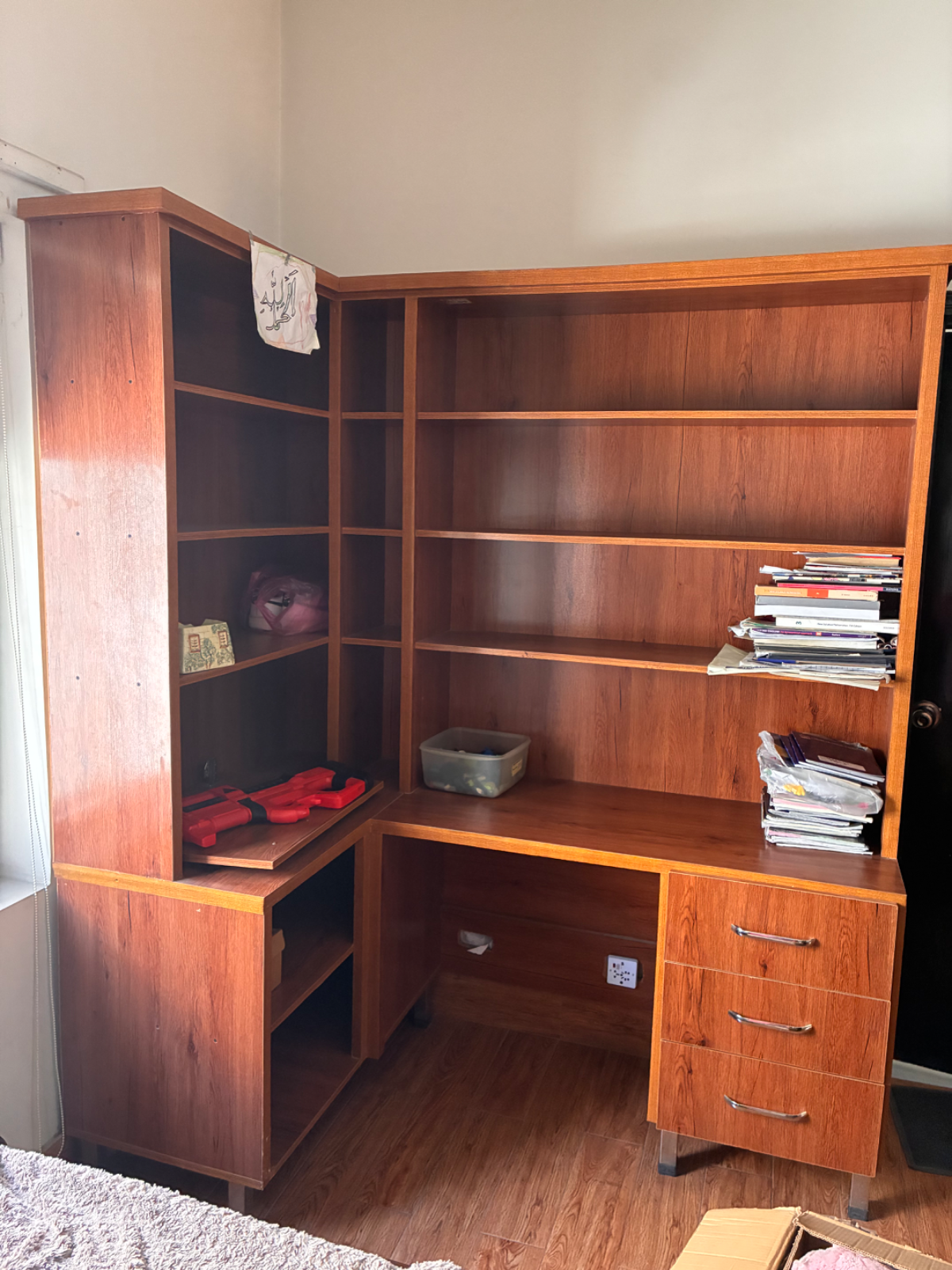 Dressing table/ book case/ media unit wall