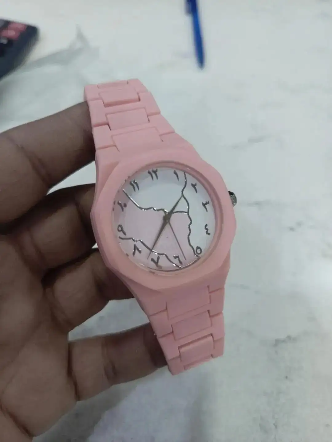 Pink Analog Watch for Women cute dial