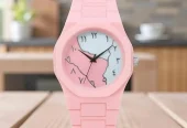 Pink Analog Watch for Women cute dial