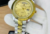 Reward Original Men’s Watch | Day Date Working | Stainless Steel Chain | Water Resistant |