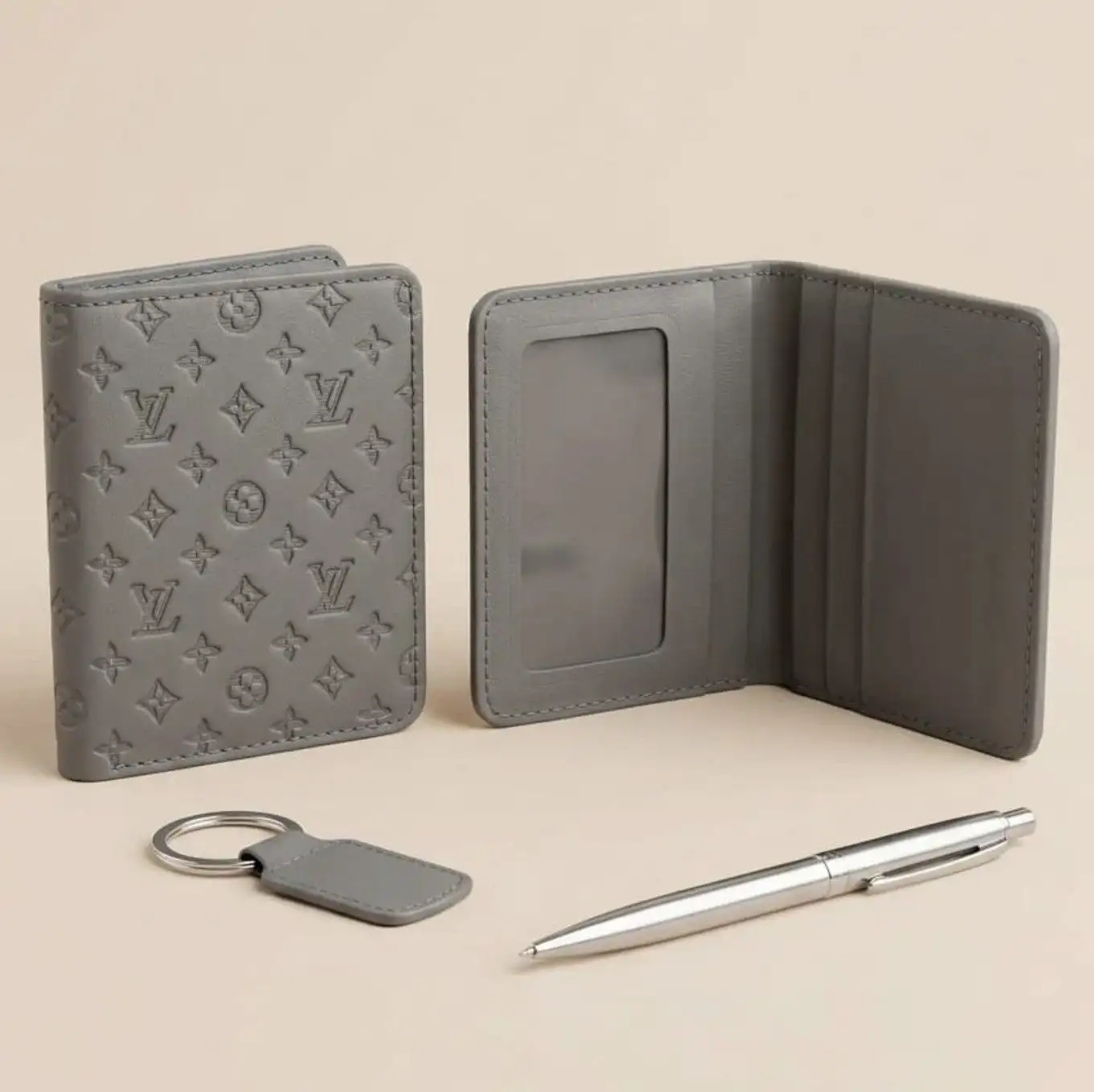 Lv wallet in original cow lether