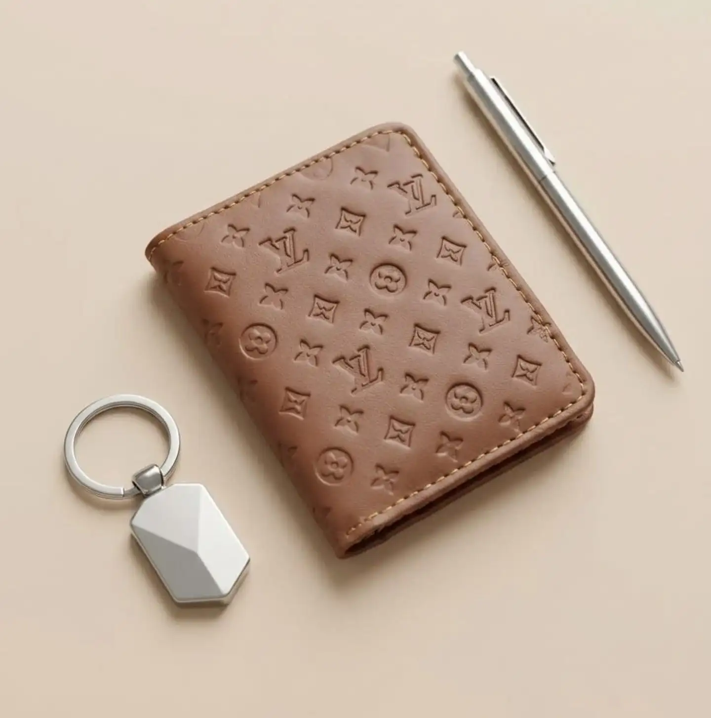 Lv wallet in original cow lether