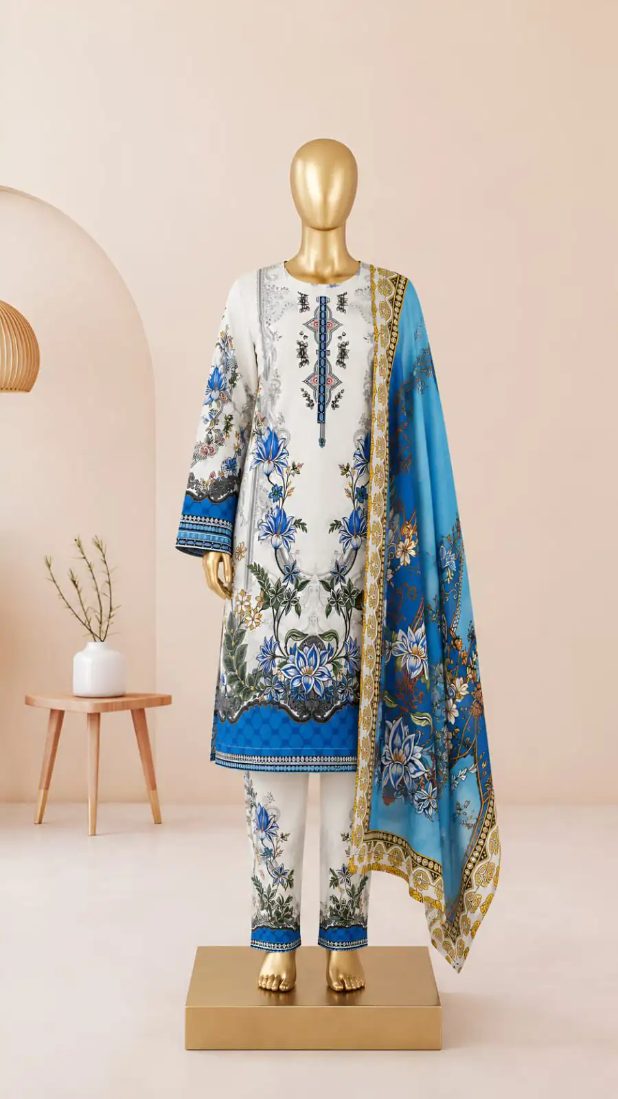 NEW ARRIVAL LAWN 3PC WITH LAWN DUPATTA …….📣📣