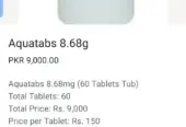 Water purification tablets