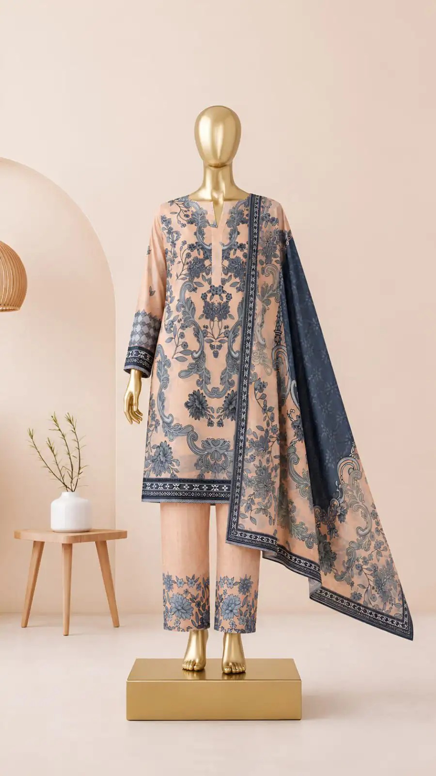 NEW ARRIVAL LAWN 3PC WITH LAWN DUPATTA …….📣📣