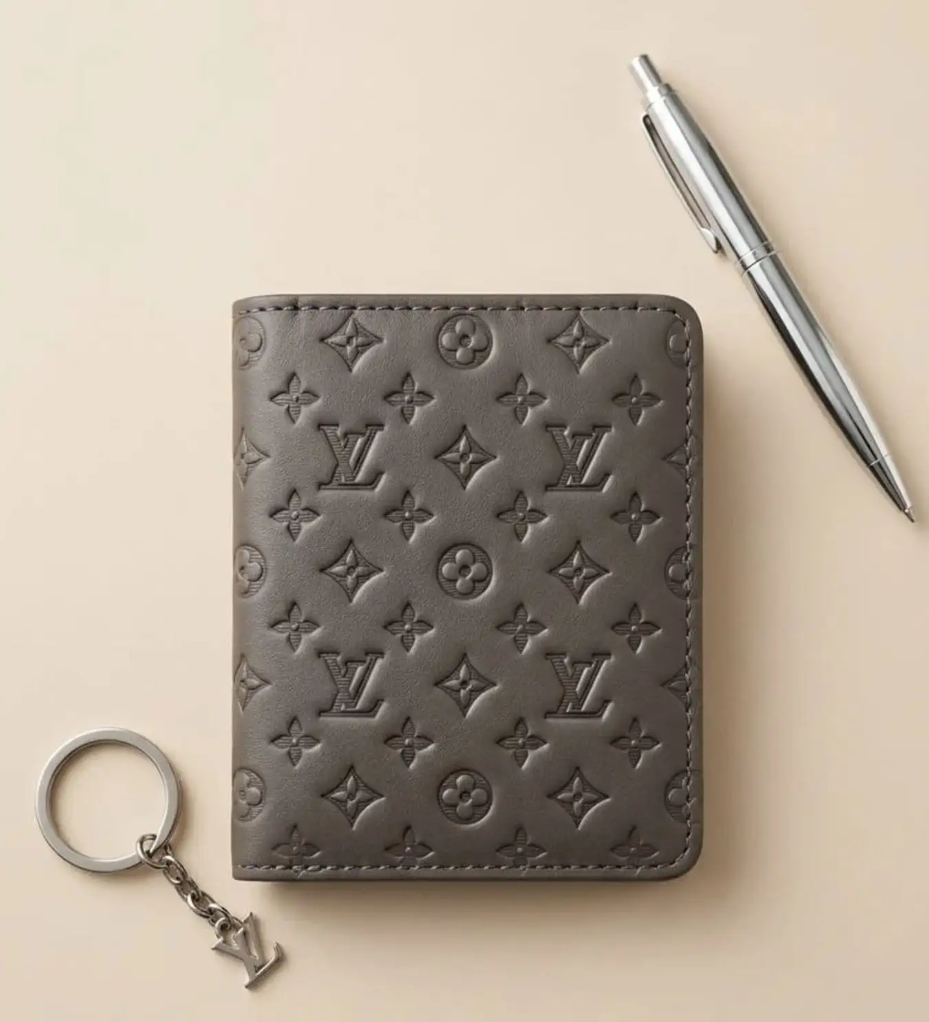 Lv wallet in original cow lether
