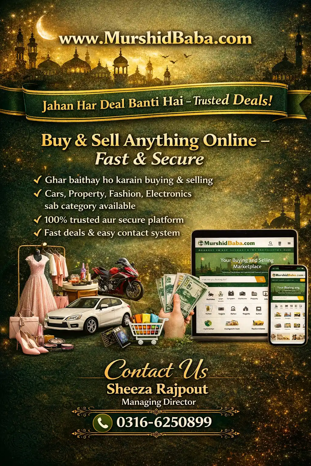 Murshidbaba.com Online classified Unlimited Free ads
