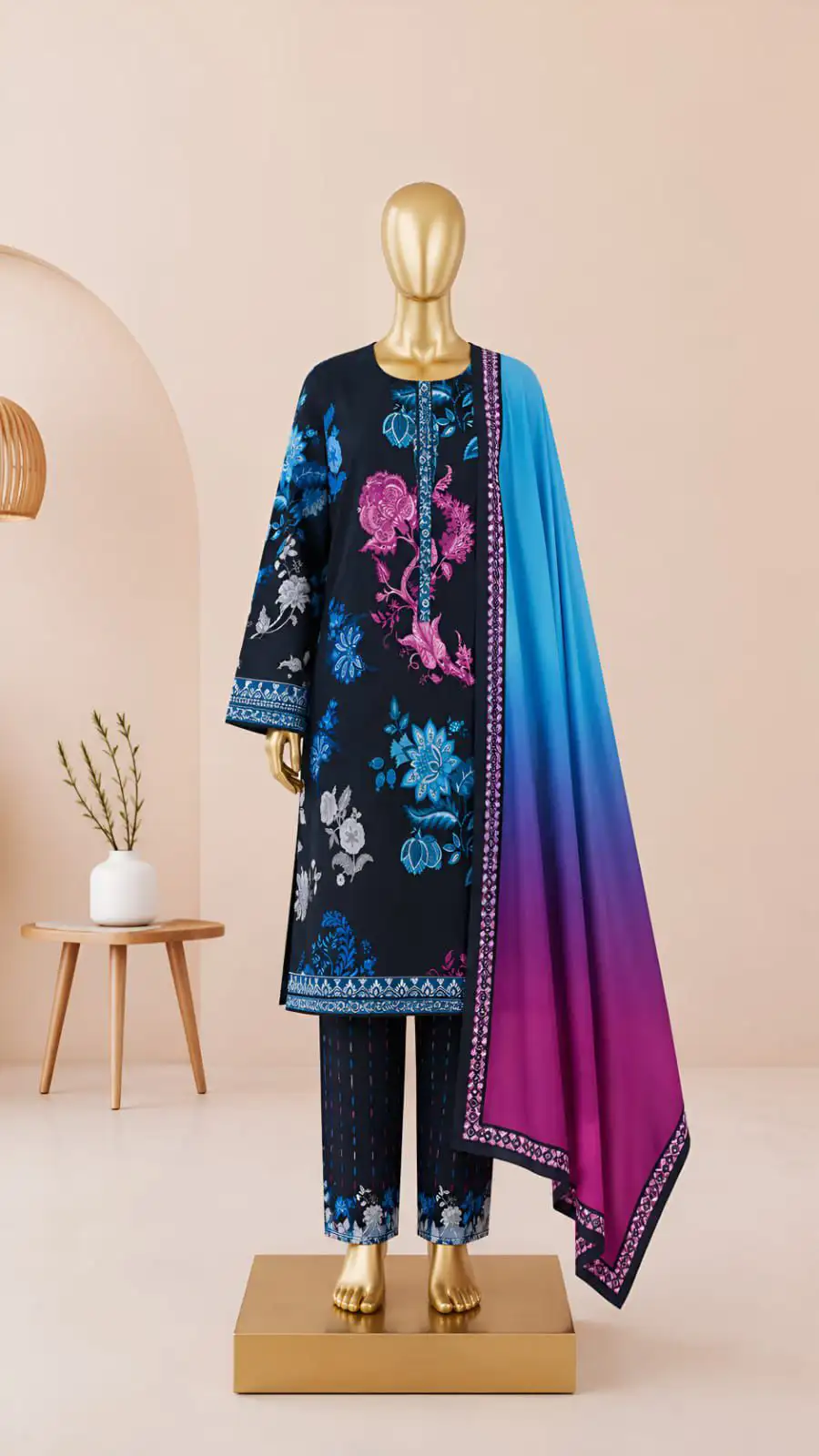 NEW ARRIVAL LAWN 3PC WITH LAWN DUPATTA …….📣📣