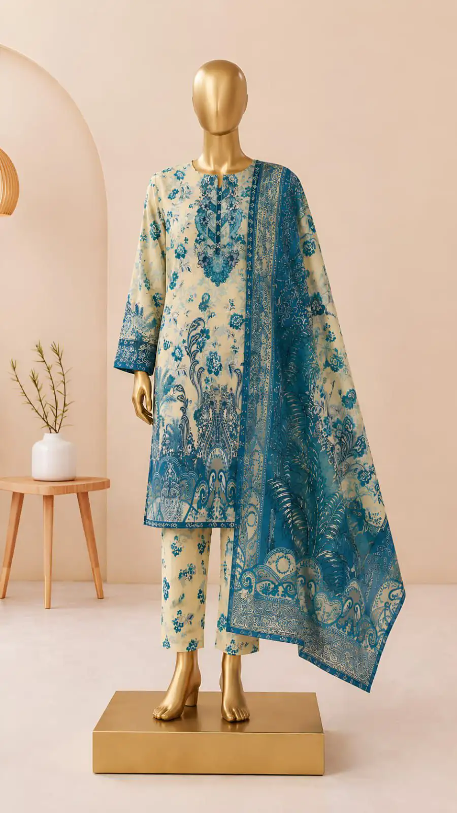 NEW ARRIVAL LAWN 3PC WITH LAWN DUPATTA …….📣📣