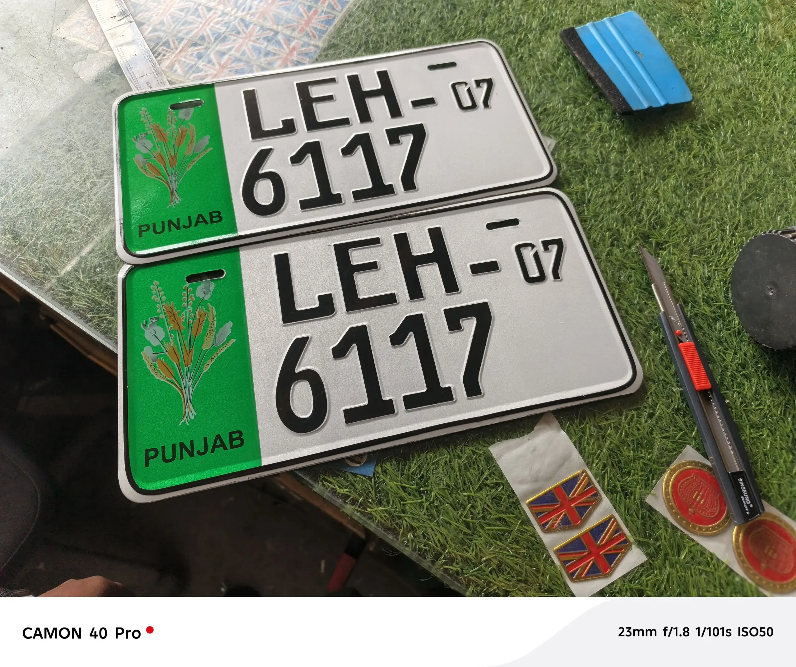 Car & Bike Embossed Replica Number Plate