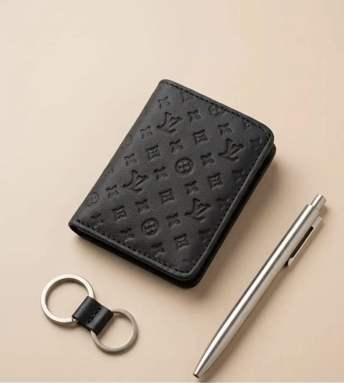 Lv wallet in original cow lether
