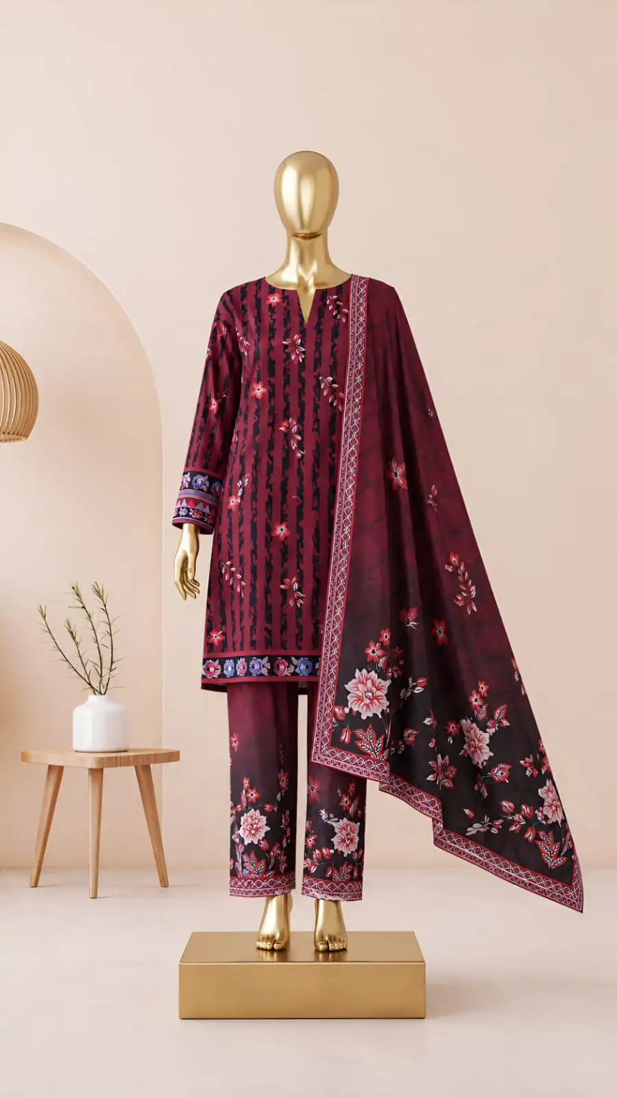 NEW ARRIVAL LAWN 3PC WITH LAWN DUPATTA …….📣📣