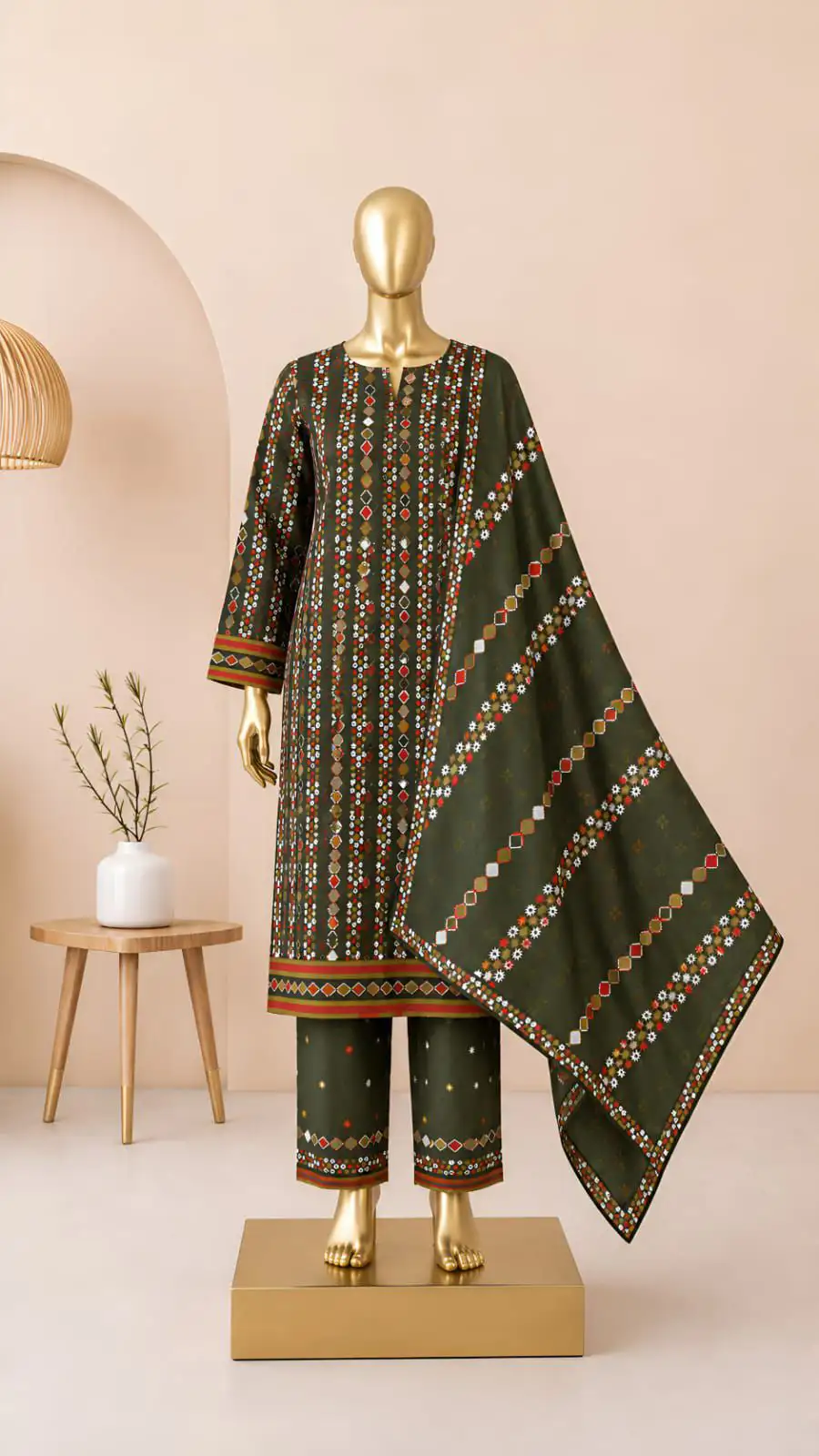 NEW ARRIVAL LAWN 3PC WITH LAWN DUPATTA …….📣📣