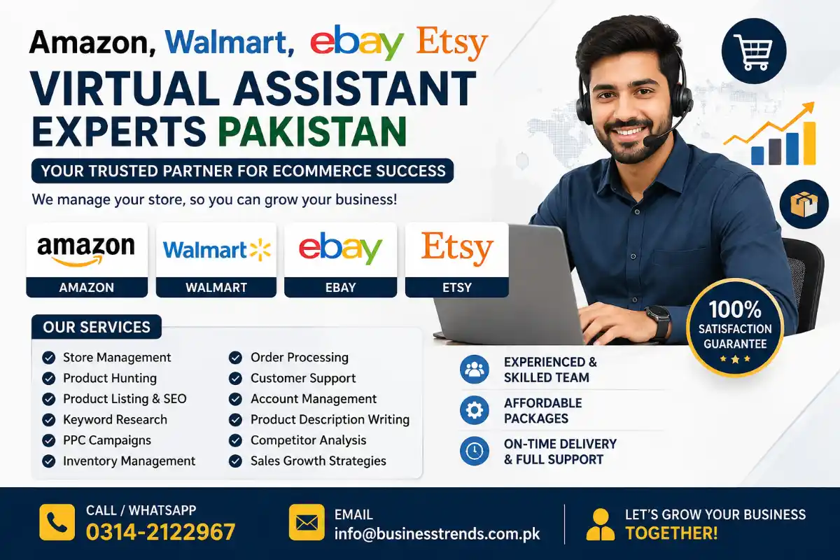 Professional Amazon, Walmart, eBay & Etsy Virtual Assistant Services