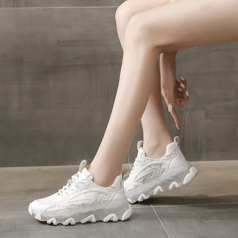 Women’s Lightweight Chunky Platform Sneakers – Comfortable Daily Wear Shoes for Girls