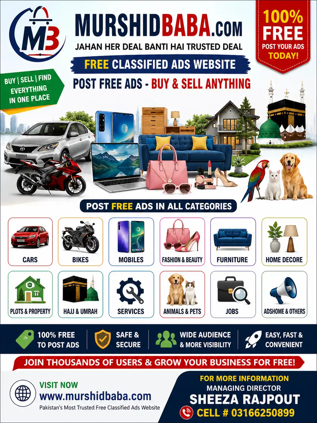 Online free classified ads murshidbaba.com