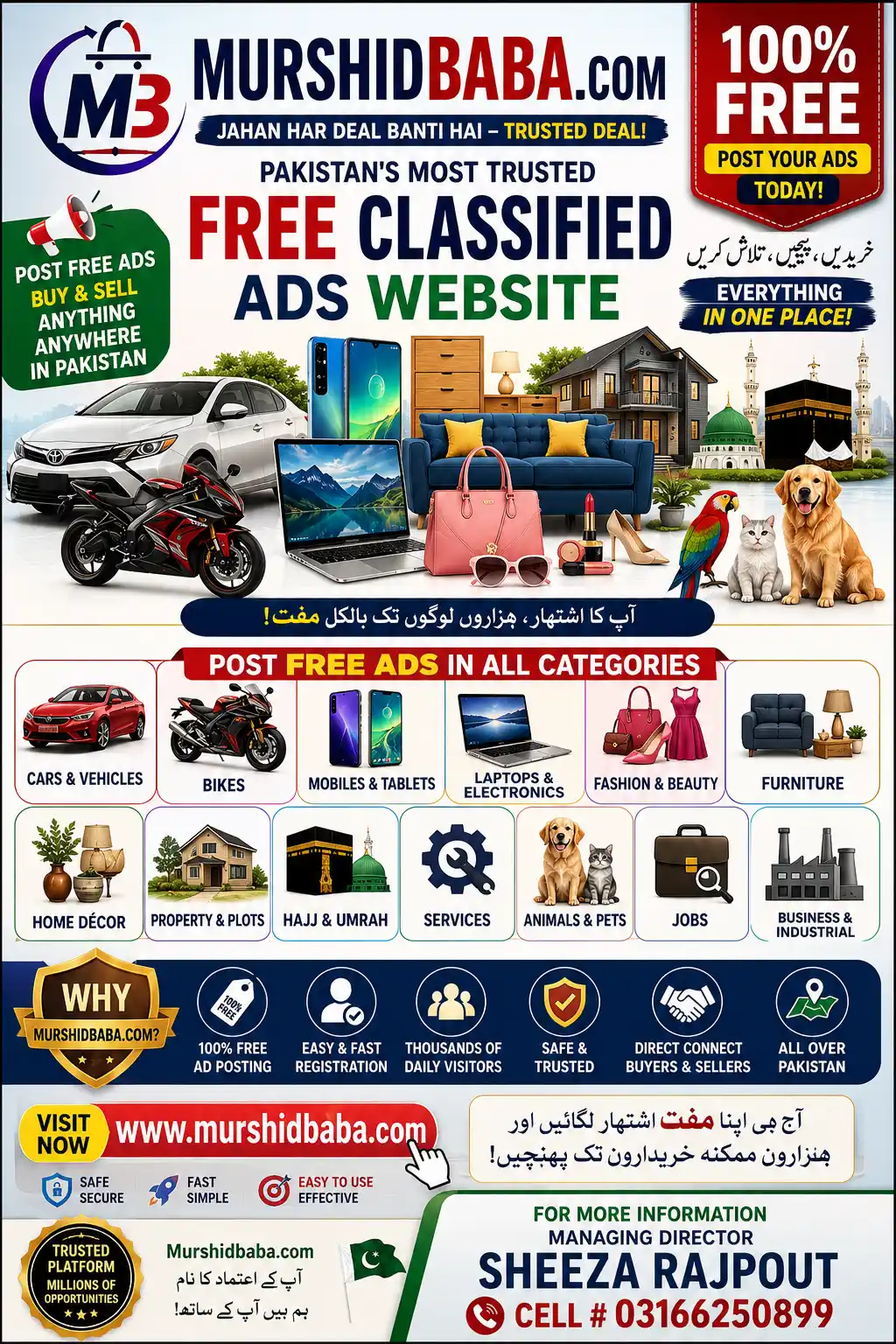 Online free classified ads murshidbaba.com