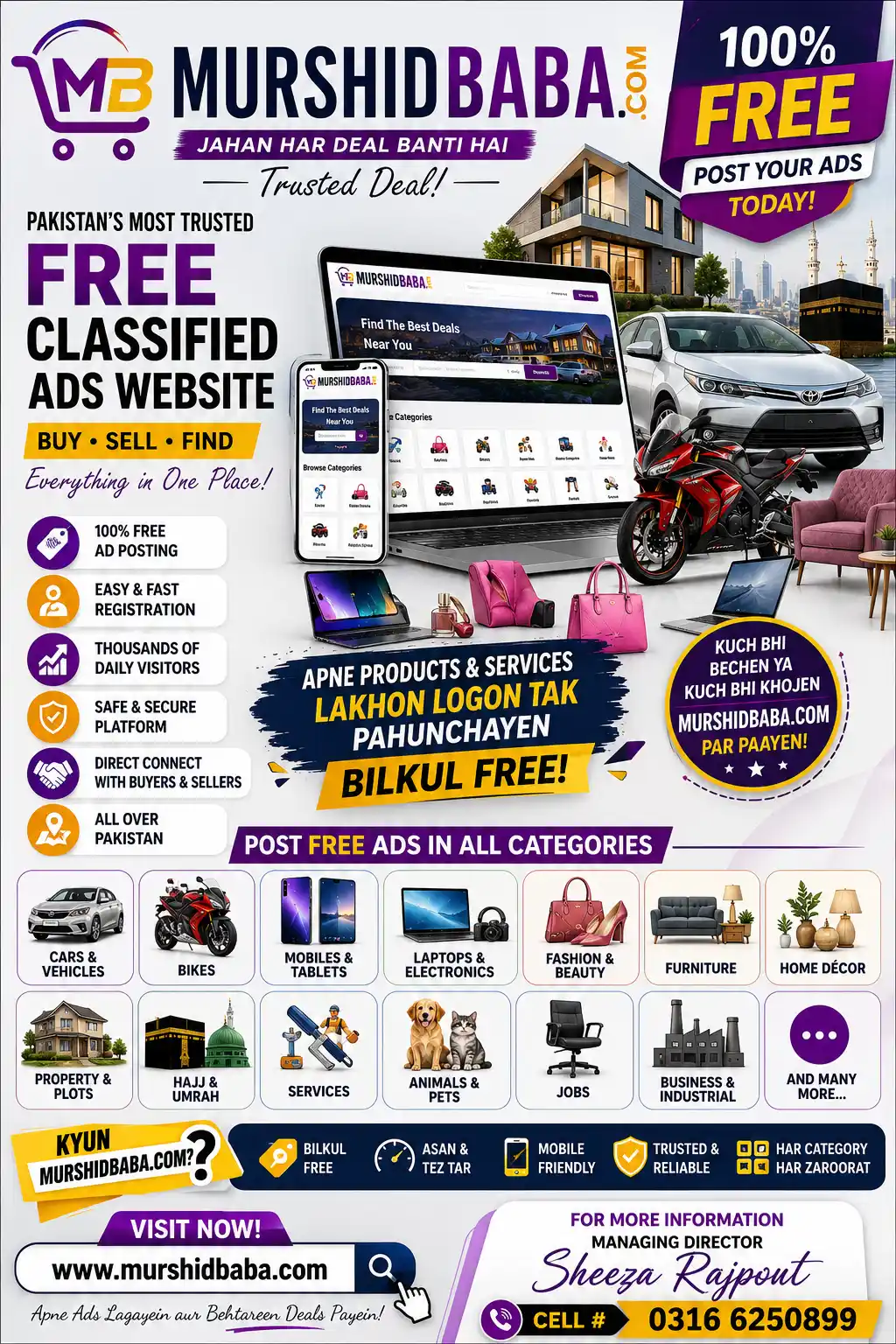 Online free classified ads murshidbaba.com