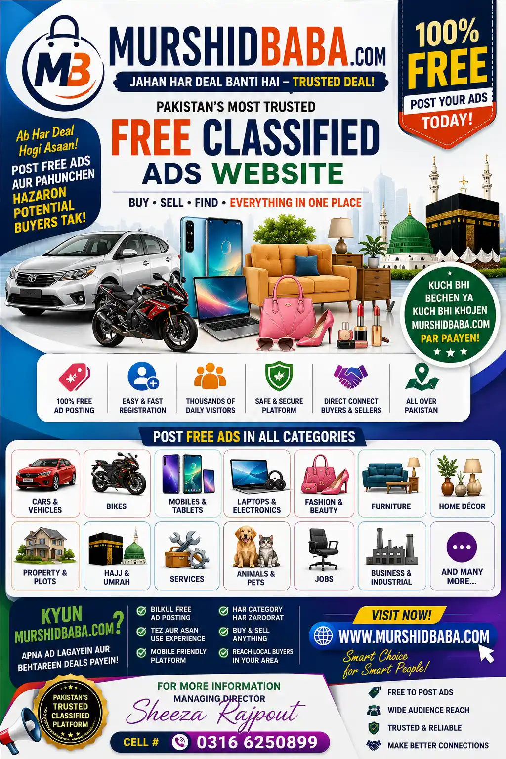 Online free classified ads murshidbaba.com