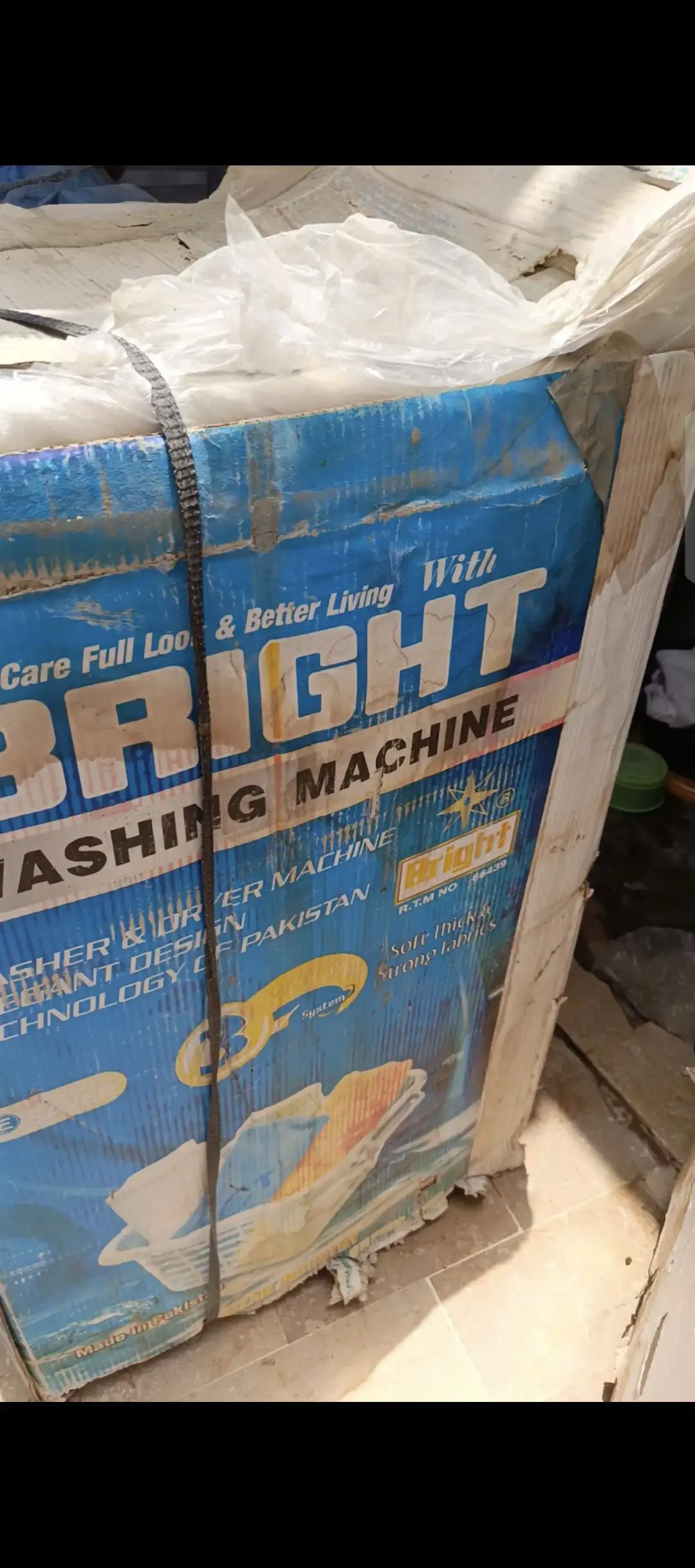 Bright washing machine and dryer