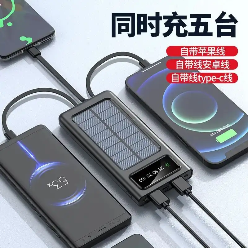 Ultra Thin Solar Charging Box 20000mA Fast Sharing