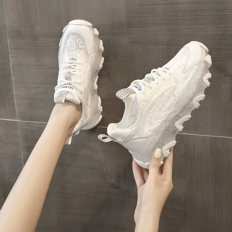 Women’s Lightweight Chunky Platform Sneakers – Comfortable Daily Wear Shoes for Girls