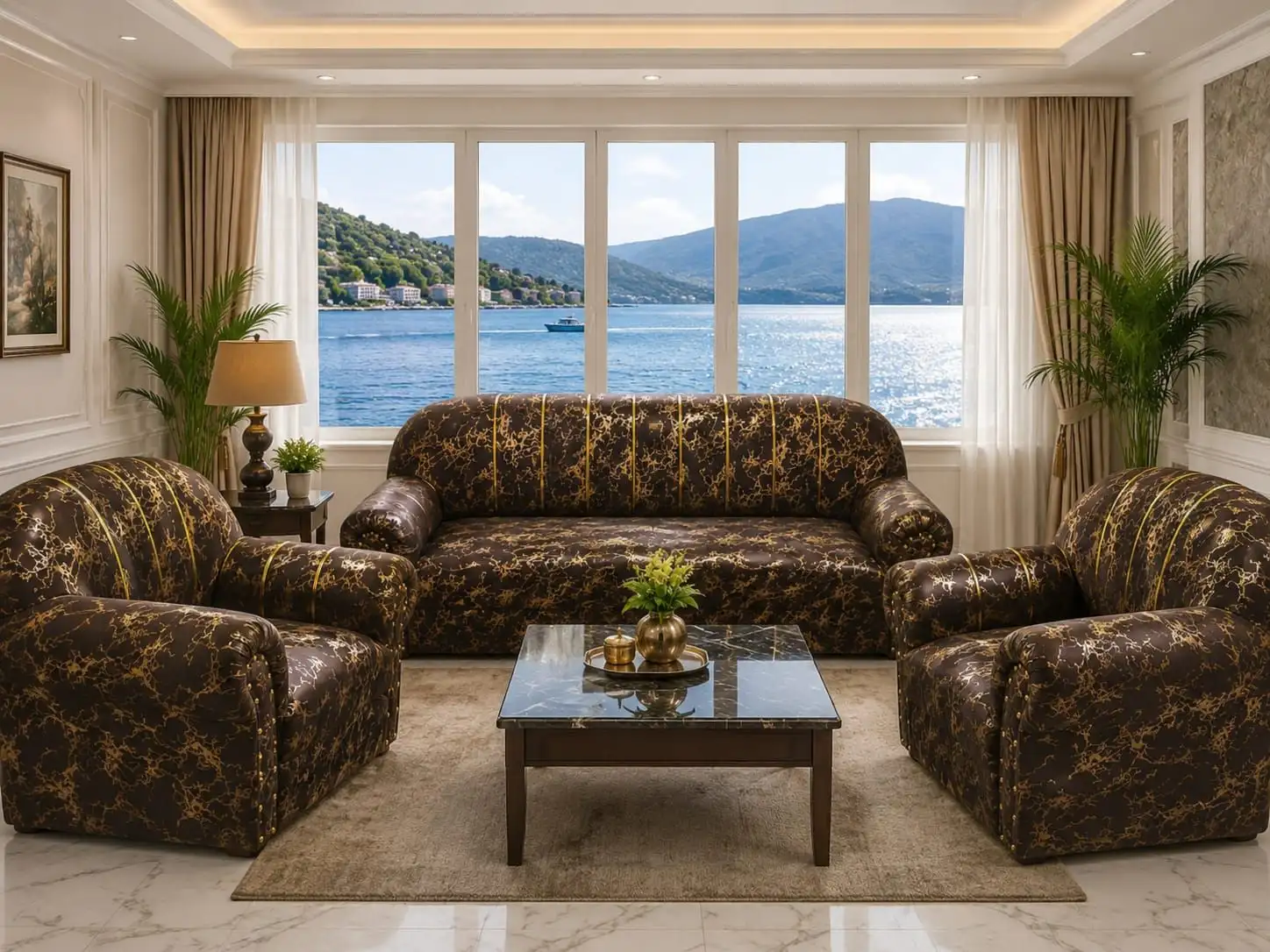 5 Seater Luxury Sofa Set – Premium Design & Elegant Look