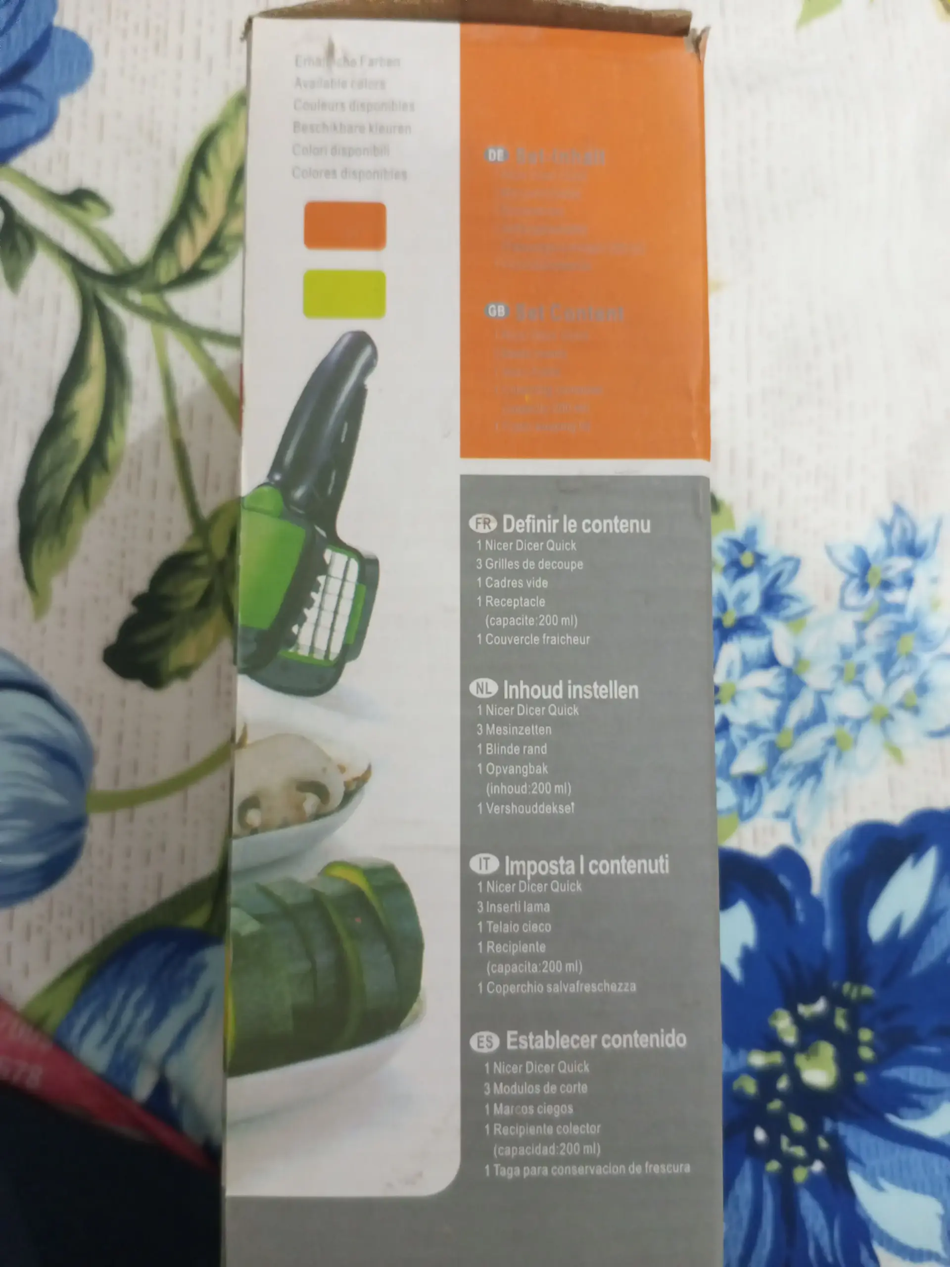 Nicer Dicer Quick 7 pieces (5 in 1) vegetable slicer