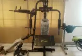 Gym all machines , stands and weights / plates and dumbells 4. 5lacs( Kettler machines)